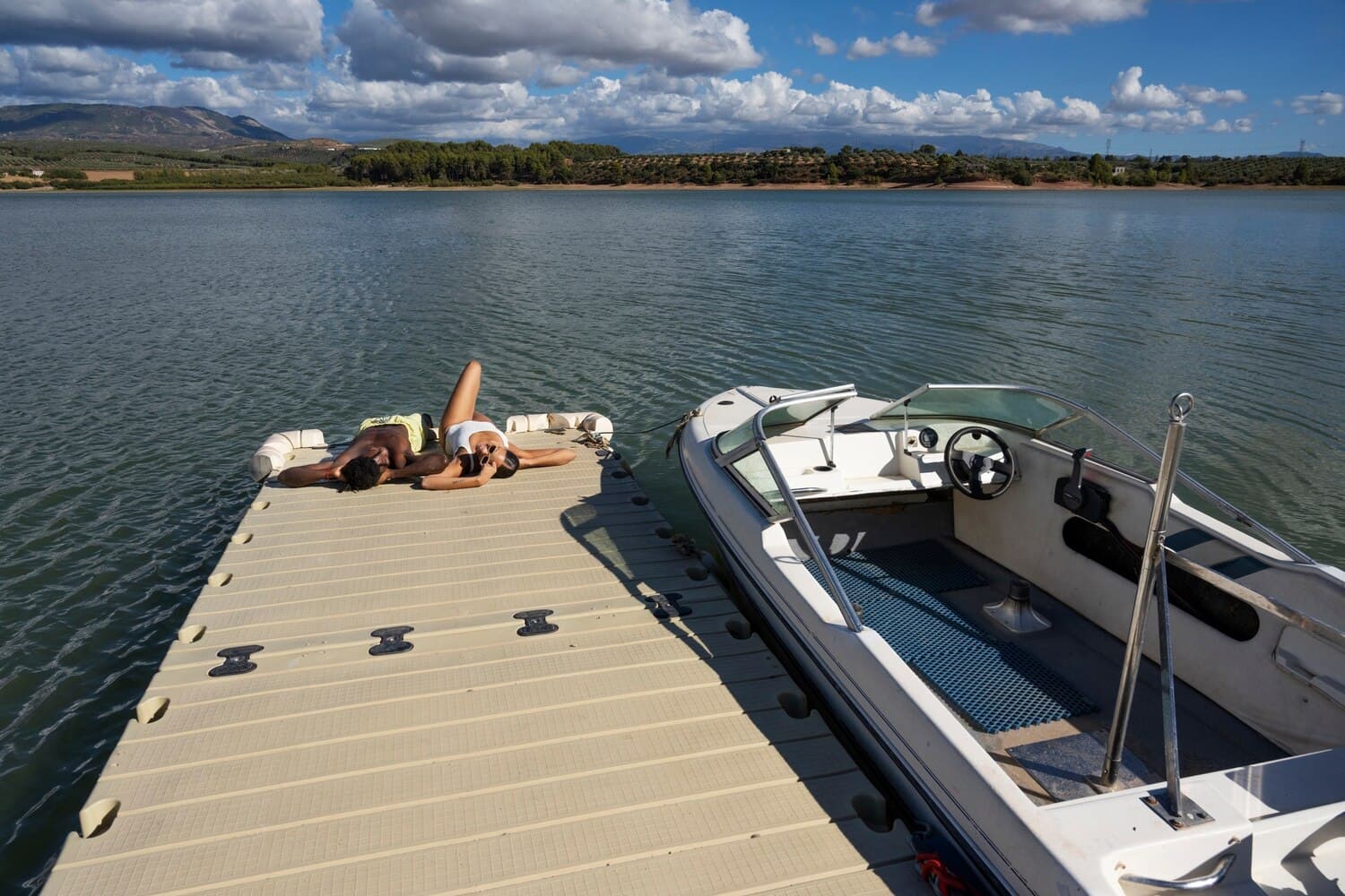 Fishing Marina del Sur at Elephant Butte Reservoir